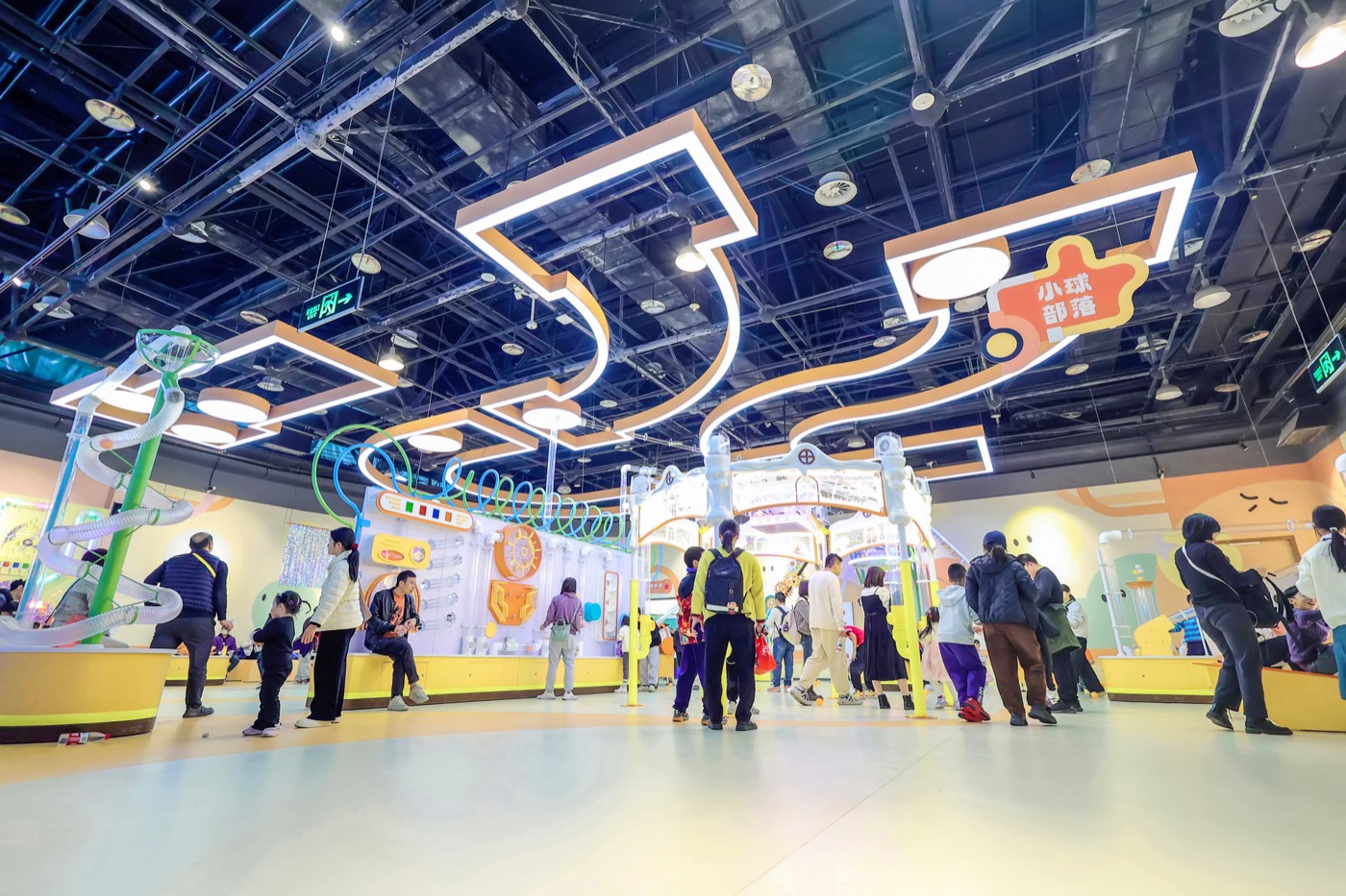 Visitor activity area in the Xiamen Science and Technology Museum children zones