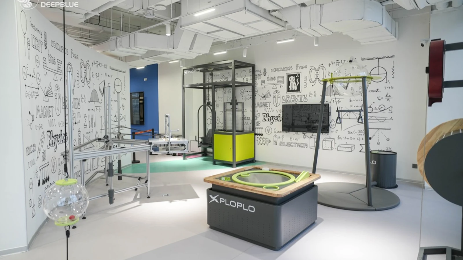Hands-On Science Exhibits in a modern children's museum or science center